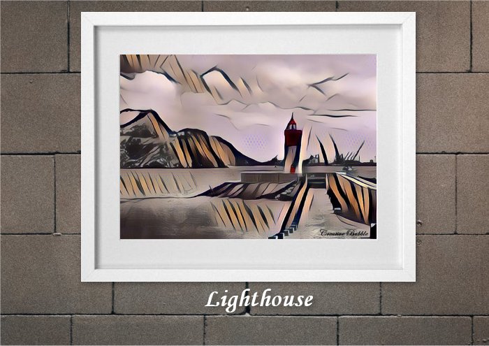 The Lighthouse From Creative Bubble Art
